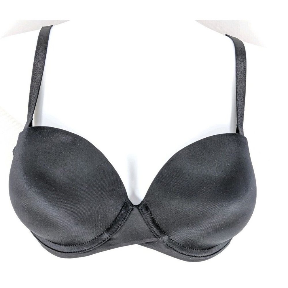 Maidenform Bra Sz 34D Love My Lift Push Up Multi Way Strapless Black